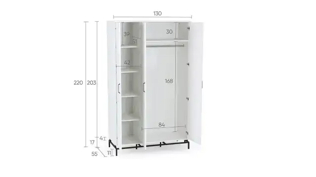 Шкаф Lester, цвет: Белый премиум + Модуль выдвижных ящиков Lester, цвет: Белый премиум фото - 7 - большое изображение