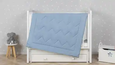Одеяло - покрывало Yukko, цвет голубой картинка - 2 - превью