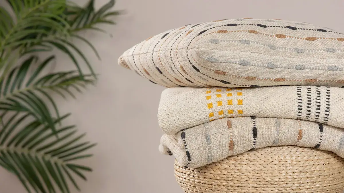 Плед Knit, цвет серо-бежевый Askona фото - 4 - большое изображение