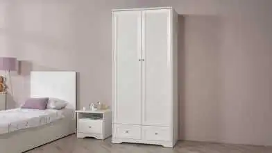 Шкаф двухдверный с ящиками Arya, цвет: белый фото - 1 - превью