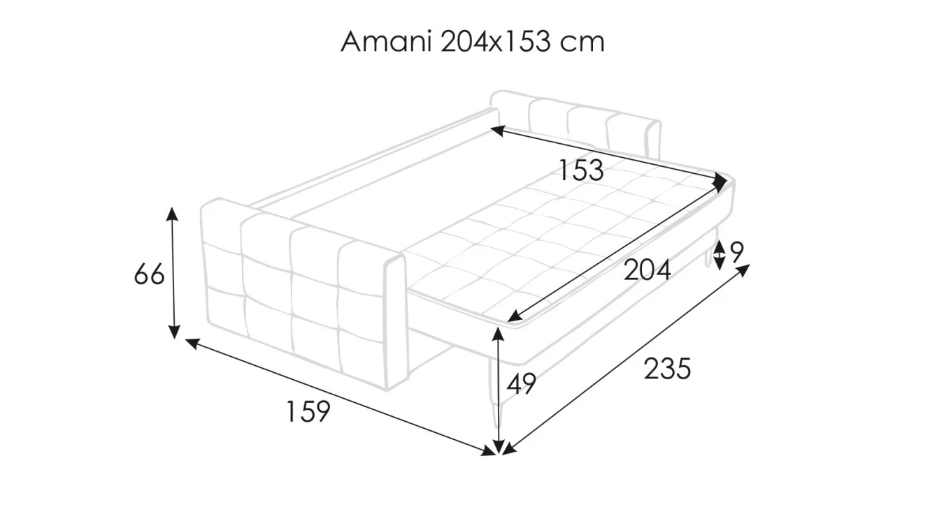Диван-кровать Amani с коробом для белья Askona фото - 28 - большое изображение