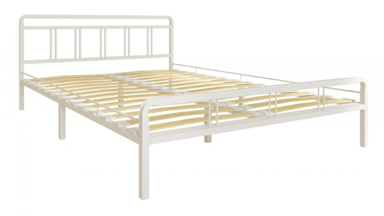 Современная металлическая кровать Avinon, цвет белый в спальню Askona фотография товара - 3 - большое изображение